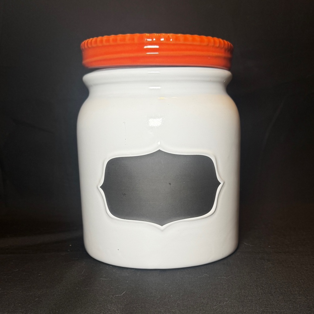 Vintage Threshold Ceramic Cookie Jar with Chalkboard Accent